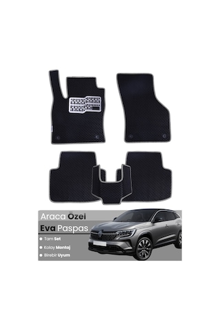 Renault Austral 2022-2025 Uyumlu Eva Paspas Tam Set Araca Özel,oto Paspas 685