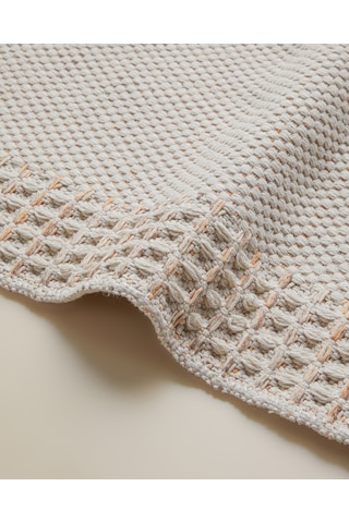 Pearly Pamuklu Dokuma Kilim 80x150 Cm Turuncu-ekru-bej