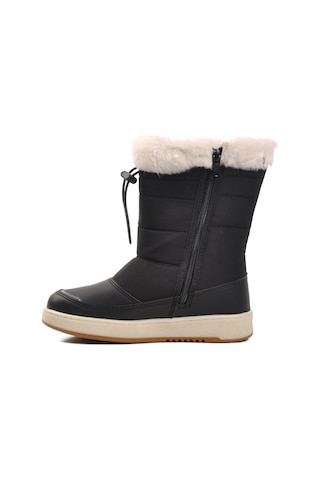 Siyah İçi Polarlı Kız Çocuk Bot Havana F Siyah