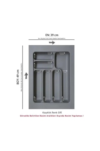 Starax 45 Cm Beyaz Plastik Kaşıklık 6 Gözlü 39x49 Cm S-2284-wp Çok Renkli