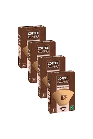 Caffeo Filters No4 40 Adet Kahve Filtre Kağıdı X 4 Adet Filtre Kağıdı