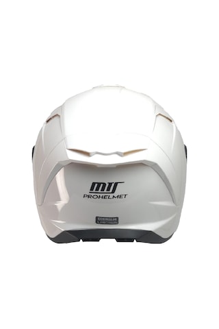 Mts X340 Beyaz Fullface Siyah Camlı Kask Beyaz