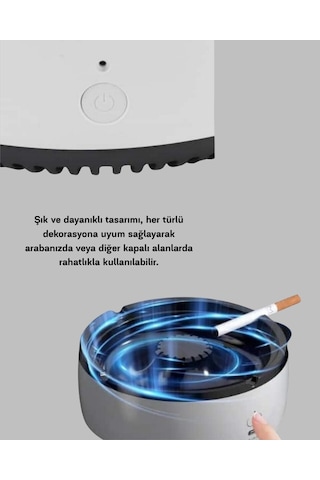 Northcity Hava Temizleyici Küllük 2'li Paket Araba Ve Ofis İçin Gelişmiş Sigara Kokusu Giderici