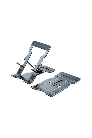 Skycity Alüminyum 5 Seviye Ayarabilir Cep Telefonu Ve Tablet İçin Katlanabilir Tahta - Gri