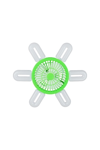 Homyl E27 Soket Fan Işık Küçük Tavan Vantilatörü Yeşil