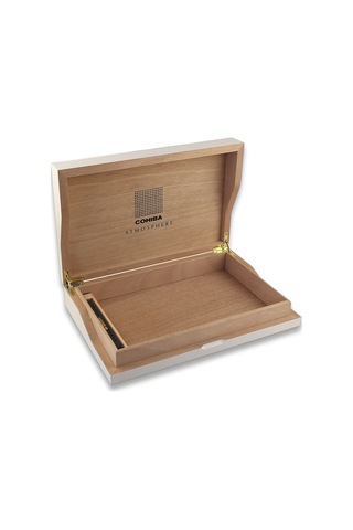 Cohiba Atmosphere Mat Beyaz Humidor Puro Kutusu 25's