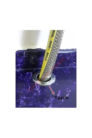 3 Adet Doğalgaz Flex Için Mermer Üstü Delik Tıpası Tapası Yüzük