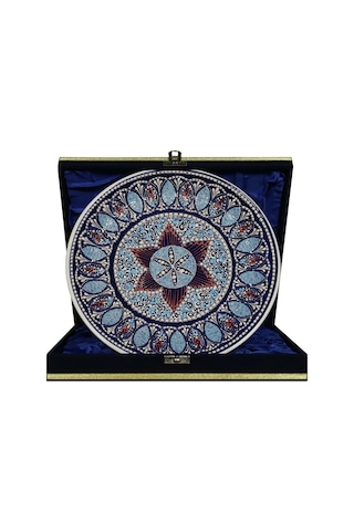 E38 El İşçiliği Çini Tabak 25 Cm - 6670