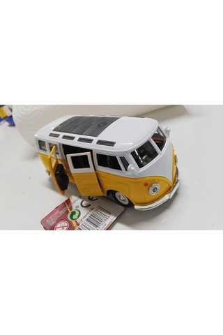 Oyuncak Metal Model 1 / 36 Çek Bırak Sarı 1963 Volswagen T1 Bus Minibüs