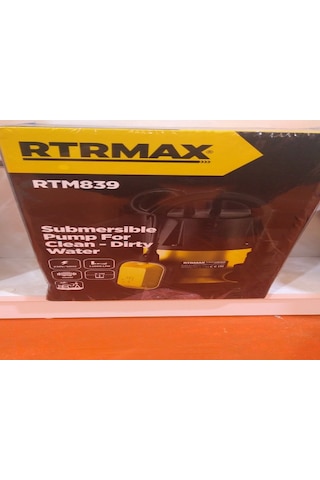 Rtrmax Rtm839 Temiz Kirli Su Dalgıç Pompası Yeni Ürün