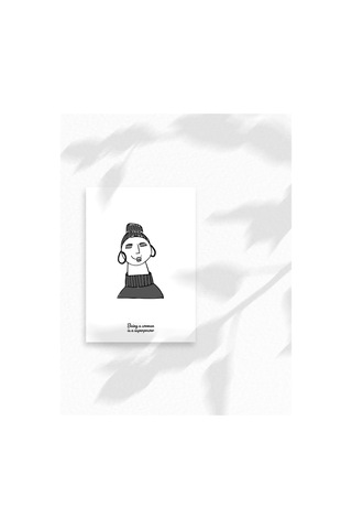 Kadın İllüstrasyon Baskılı A3 Duvar Posteri-4-2541