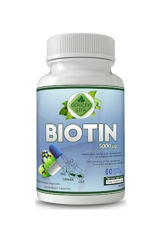 Gökçek Şifa Biotin B7 Vitamin 60 Kapsül
