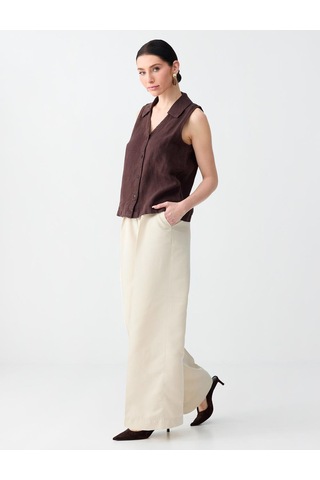 Jimmy Key Jimmy Key Taş Rahat Kesim Normal Bel Dokuma Gabardin Pantolon 6sw185600928
