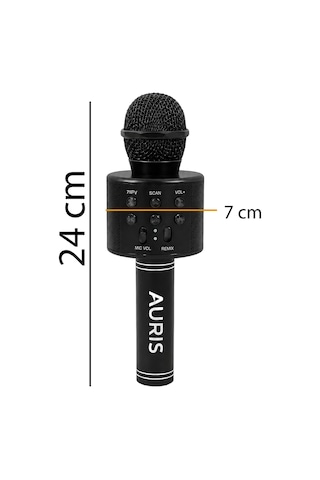 Bluetooth Karaoke Mikrofon Kablosuz Hoparlörlü Mikrofon Usb Şarjlı Telefon Uyumlu