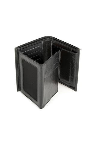 Bay Pablo V90 Siyah Hakiki Deri Erkek Cüzdan Siyah