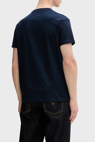 Tommy Jeans Logolu Pamuklu Regular Fit Bisiklet Yaka T Shirt Erkek T Shirt Dm0dm22548 C1g Lacivert