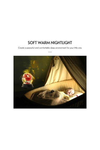 Mufunye Renkli Işık Modlu Cam Kubbede İpek Gül Gece Lambası - Çocuk Odası Dekoru Kırmızı