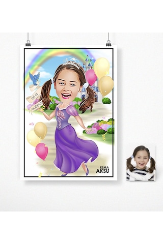 Bk Gift Kişiye Özel Doğum Günü Karikatür Afiş Poster 50 X 70 Cm. 17