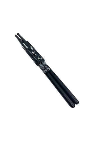Midex Gfk-801bk 5a Bateri Baget Kırılmaz Polyemid Siyah Renk Davul Bageti 5a Drumsticks