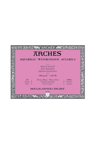 Arches Suluboya Blok Gs Hp 300G 26X36 Cm 20'Li