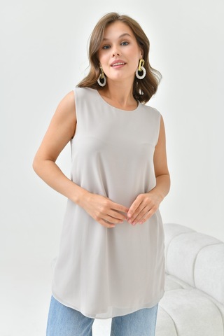 Ftz Women Kadın Kısa Tunik Beige 30836-beige Bej