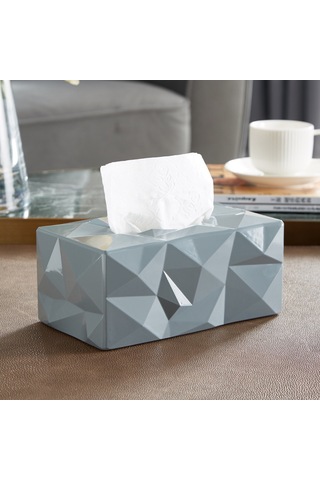 Wezone Ev Otel Masaüstü Kullanıma Uygun Modern Minimalist Desenli Siyah Melamin Havlu Kutusu 30 Adet Paket Siyah