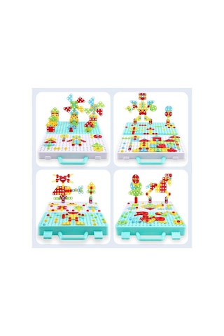 Birlik Oyuncak 3D Yaratıcı 340 Parça Matkaplı Tamir Seti URT014-0