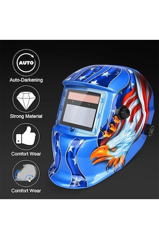 Kaynak Kask Otomatik Olarak Ayarlanabilir Gölge Ile Gerçek Renk Kaput Kararan