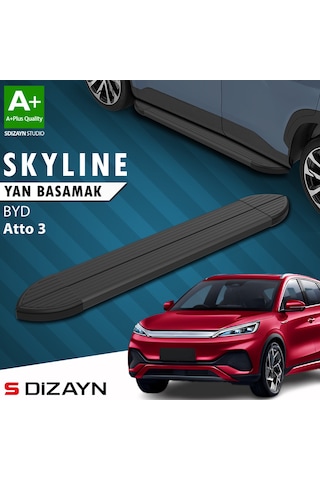 S-dizayn Byd Atto 3 Skyline Siyah Yan Basamak 193 Cm 2022 Üzeri A+ Kalite