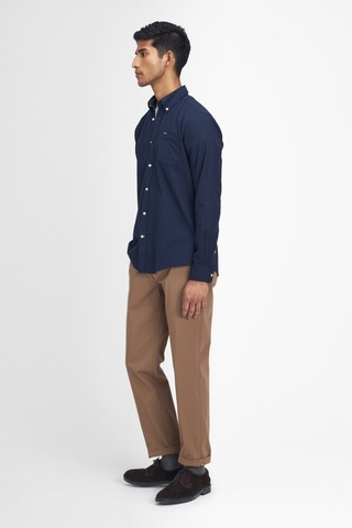 Barbour Marsden Tailored Oxford Gömlek Ny76 Sapphire Navy Lacivert