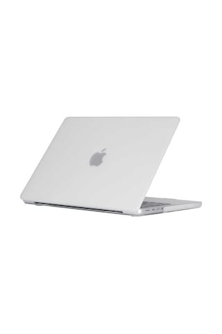 Ekılıf - Macbook Pro 14.2 2023 A2779 Uyumlu - Kılıf Alt Ve Üst Koruyucu Msoft Mat Kapak - Renksiz - T26272 Şeffaf