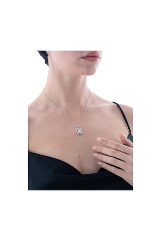 Nochediamond 1,06 Karat Baget Pırlanta Kolye-605