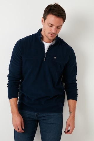 Buratti Slim Fit Anti-Pilling Tüylenme Yapmayan Bato Yaka Kışlık Şardonlu Erkek Polar 5906001 Lacivert