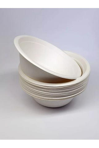 Klık-pıknık Bambudan Yapılmış Çorba Kasesi, 500 Ml, 20 Adet, Biorazlable Bambudan Yapılmış Çorba Kasesi, 500 Ml Hacmind 100 adet