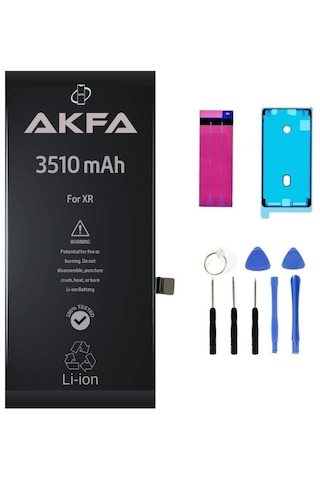 Akfa Apple Uyumlu iPhone  Xr Telefon Batarya- 3510 Mah Tamir Seti Model:djlmnrv6