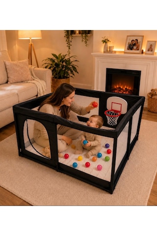 Avocado 120x120 Güvenli Çocuk Ve Bebek Oyun Alanı Seti 3'lü 120x120 Oyun Parkı