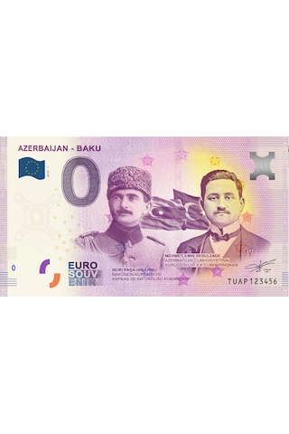0 Euro Hatıra Parası - Azerbaycan - 2019