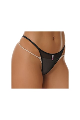 Liona Transparan Siyah Fantezi G-string 001