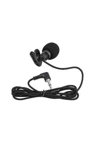Mufunye Kollu Kondenser Mikrofon 3.5mm Jack, Tüm Yönlü Klips, 108cm Nilon Kablolu, Rüzgar Gürültüsü Engelleyici Köpük Kapağı