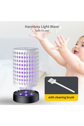 Qingmipy Usb Girişli Led Işık Katalizli Elektrikli Entegre Evcil Mus Derici - Beyaz