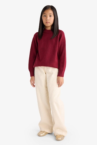 Defacto Kız Çocuk Bisiklet Yaka Triko Kazak F2755a825wnbr205 Bordo