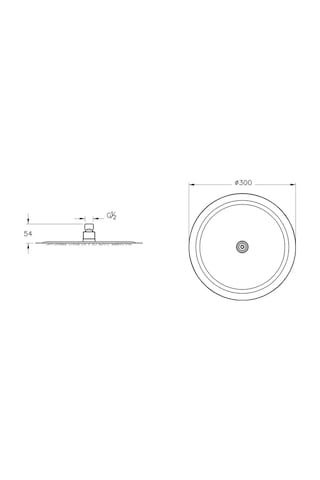 Artema Lite Lc Duş Başlığı 300 Mm Altın A4567423 - 6242235929693 Altın
