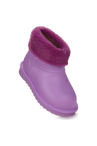 Kiko Kids Geta Su Geçirmez İçi Kürklü Kız Çocuk Eva Yağmur Kar Çizme Lila Lila