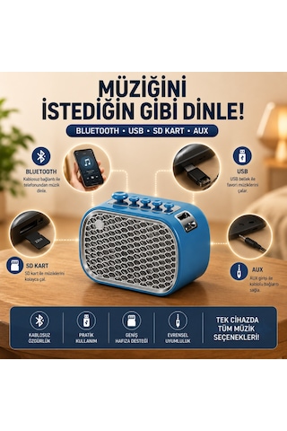 Coofbe Retro Uyku Yardımcısı Ve Bluetooth Hoparlör, 9 Doğal Rahatlatıcı Ses, Şarjlı, Meditasyon Ve Rahatlama, Usb Sd Kart Aux,