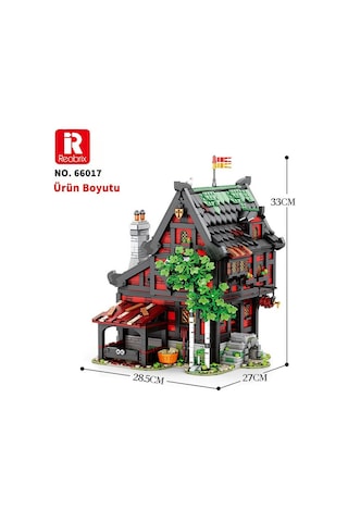 Reobrix 66017 Haçlı Hanı Yaratıcı Yapı Blok Seti Building Block Medieval Tavern The Crusader's Inn - 2953 Parça