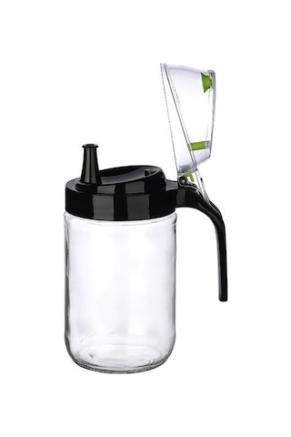 Cam Yağdanlık - Kulplu Sirkelik Sosluk 660ml Çok Renkli