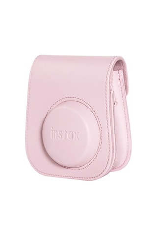 Fujifilm Instax Mini 12 Fotoğraf Makinesi + Çerçeve + Deri Kılıf Seti Pembe