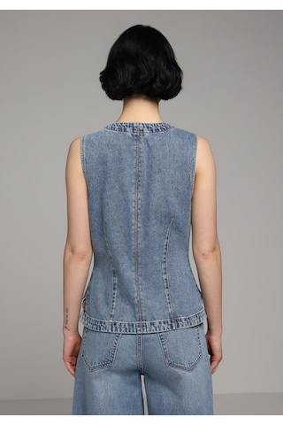 Colin's Colins Slim Fit Kadın Light İndigo Denim Yelek Cl1081428 Q1.v1 Dn45074