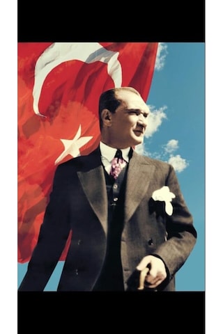 Atatürk Türkbayrağı Tablo Kanvas Duvar Dekarasyon Canvas Duvar Süsü Ölçü Seçmeyi Unutmayınız :