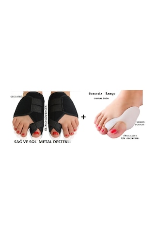 2 Li Ayak Kemik Çıkıntı İçin Halluks Valgus Gece Ateli Başparmak
